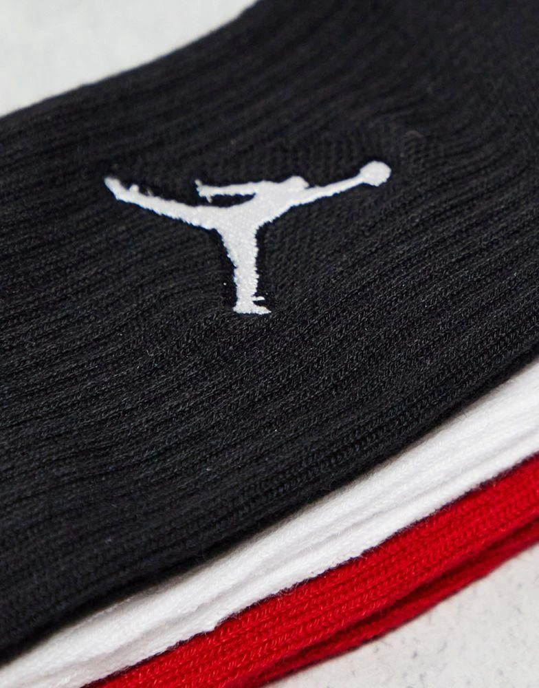 商品Jordan|Jordan Everyday Max 3 pack socks in black/white/red,价格¥162,第2张图片详细描述