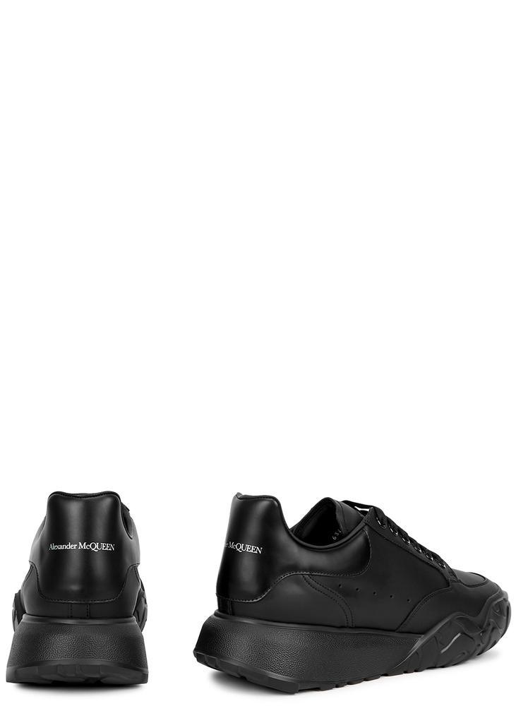 商品Alexander McQueen|Court black leather sneakers,价格¥3296,第5张图片详细描述