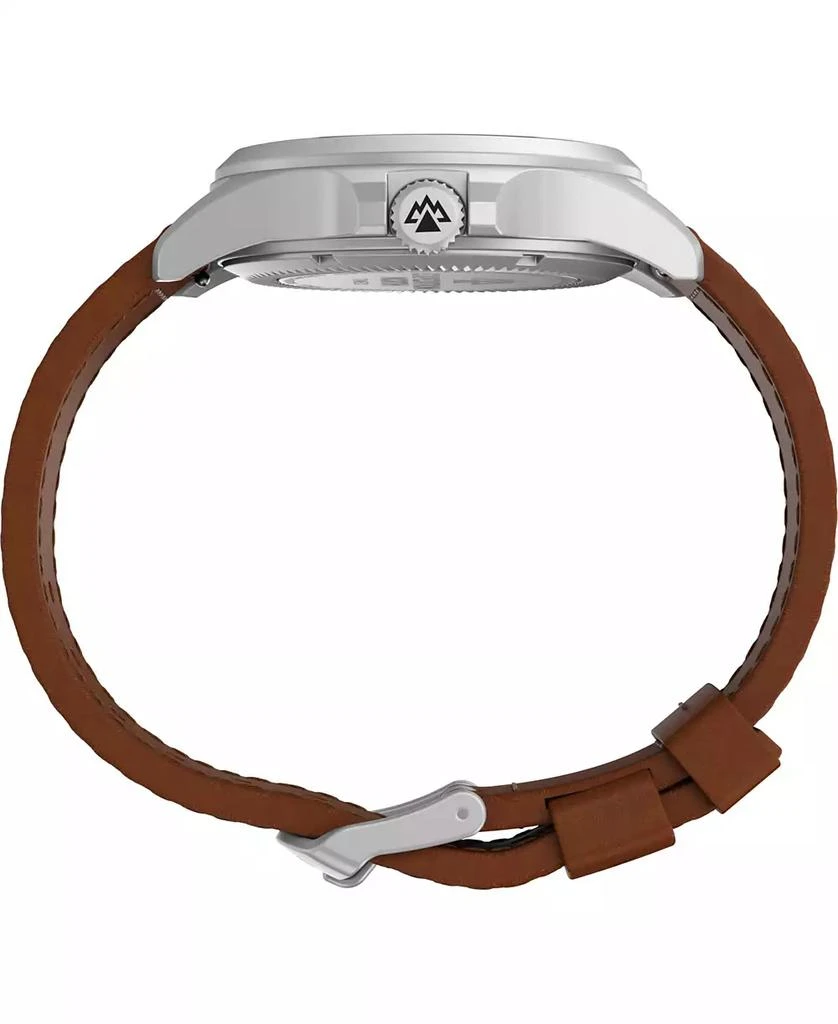 商品Timex|Men's Solar Brown Leather Strap Watch 41 mm,价格¥1270,第2张图片详细描述