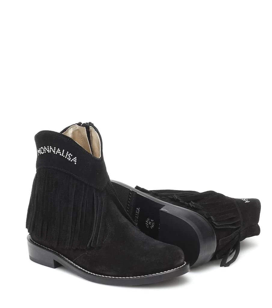 商品MONNALISA|缀饰绒面革及踝靴,价格¥1358,第5张图片详细描述