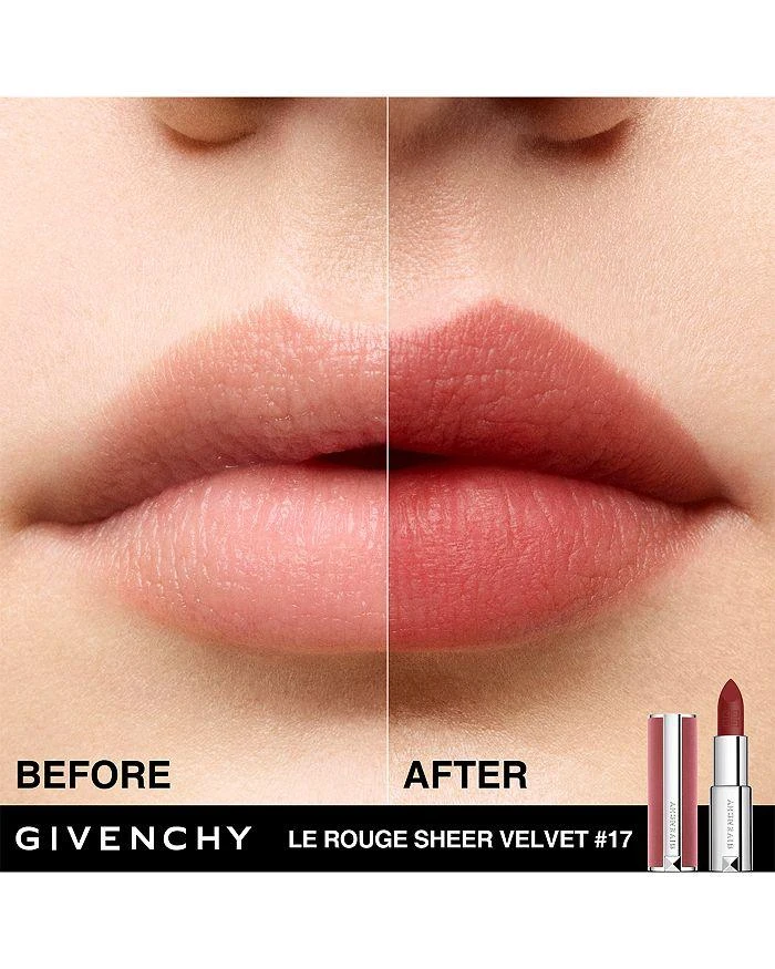 商品Givenchy|Le Rouge Sheer Velvet Matte Lipstick,价格¥330,第3张图片详细描述