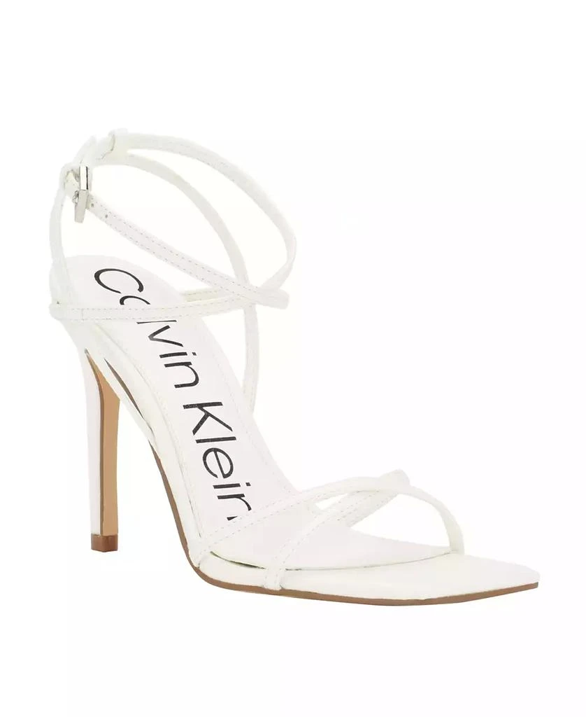 商品Calvin Klein|Women's Tegin Strappy Dress High Heel Sandals,价格¥687,第1张图片