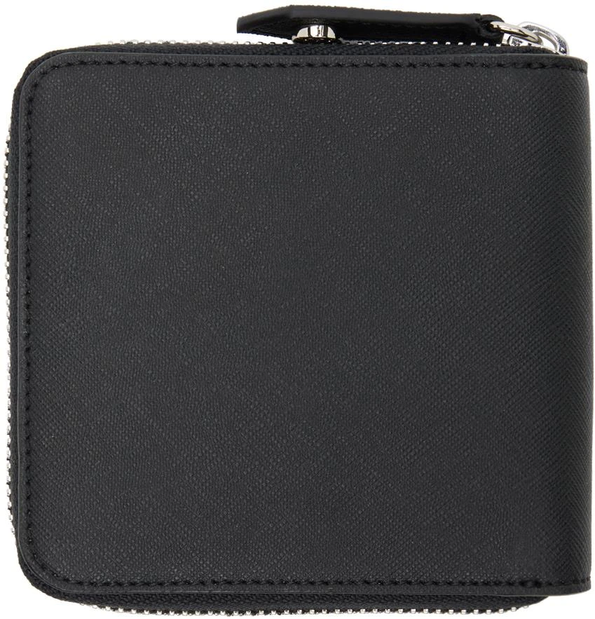 商品Vivienne Westwood|Black Saffiano Biogreen Rounded Square Wallet,价格¥1479,第2张图片详细描述