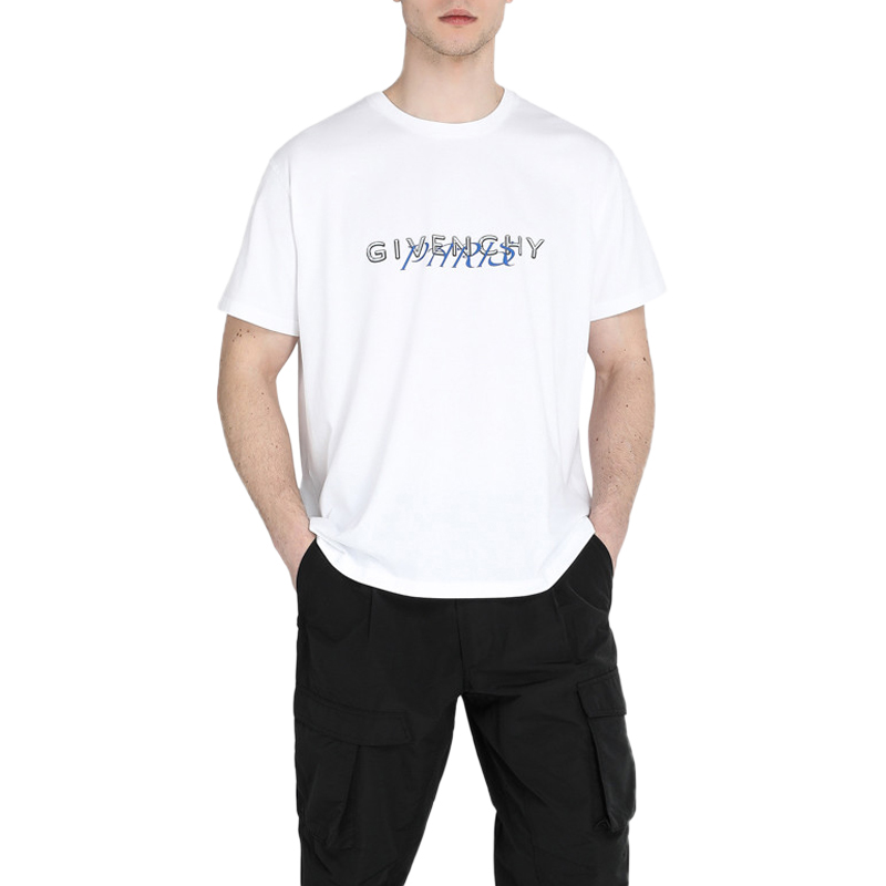 Givenchy 纪梵希 男士白色短袖T恤 BM70WW3002-100商品第3张图片规格展示
