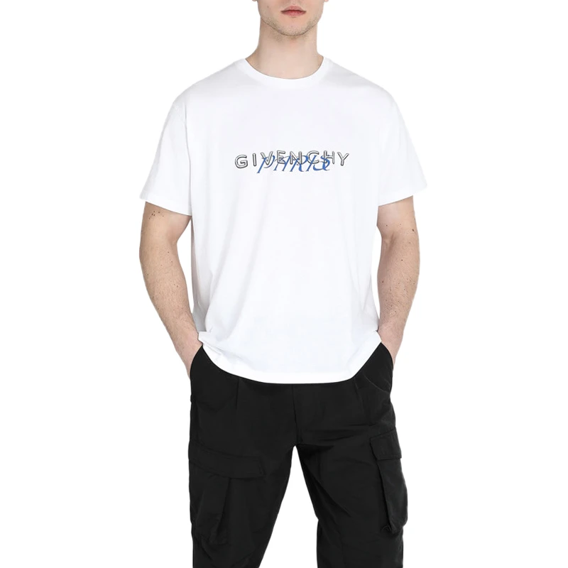 Givenchy 纪梵希 男士白色短袖T恤 BM70WW3002-100 商品