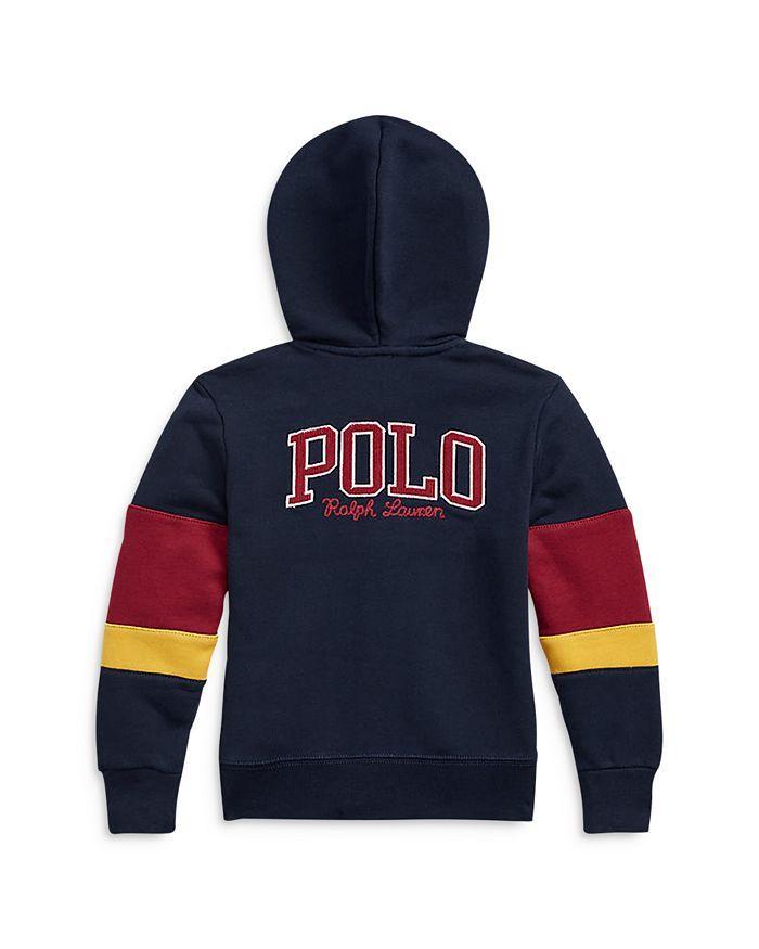 商品Ralph Lauren|Boys' Corduroy Logo Fleece Full Zip Hoodie - Little Kid,价格¥362,第4张图片详细描述