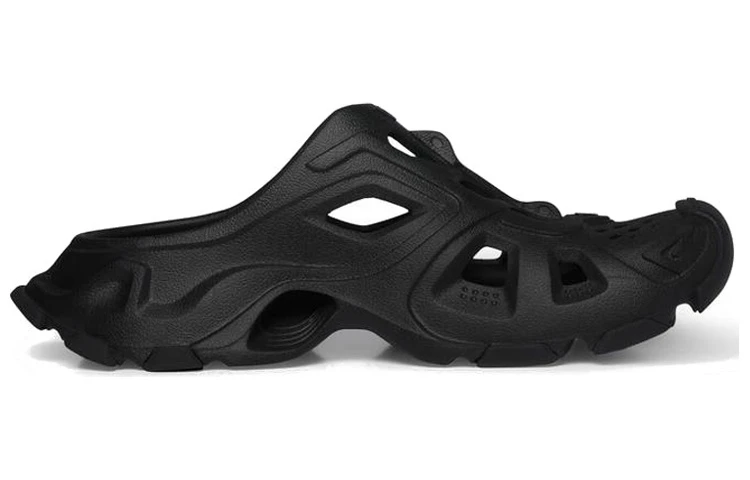 商品[国内直发] Balenciaga|巴黎世家 舒适厚底 包头拖鞋 男款 黑色,价格¥3958,第3张图片详细描述