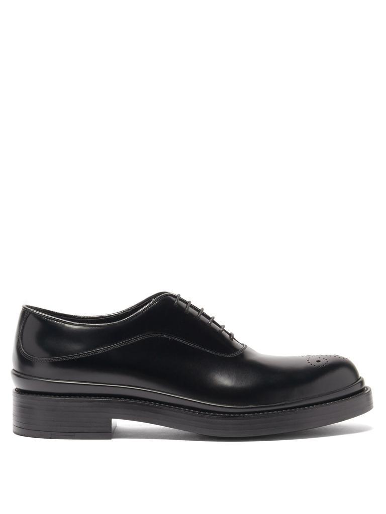 商品Prada|Spazzolato-leather Oxford shoes,价格¥6121,第1张图片