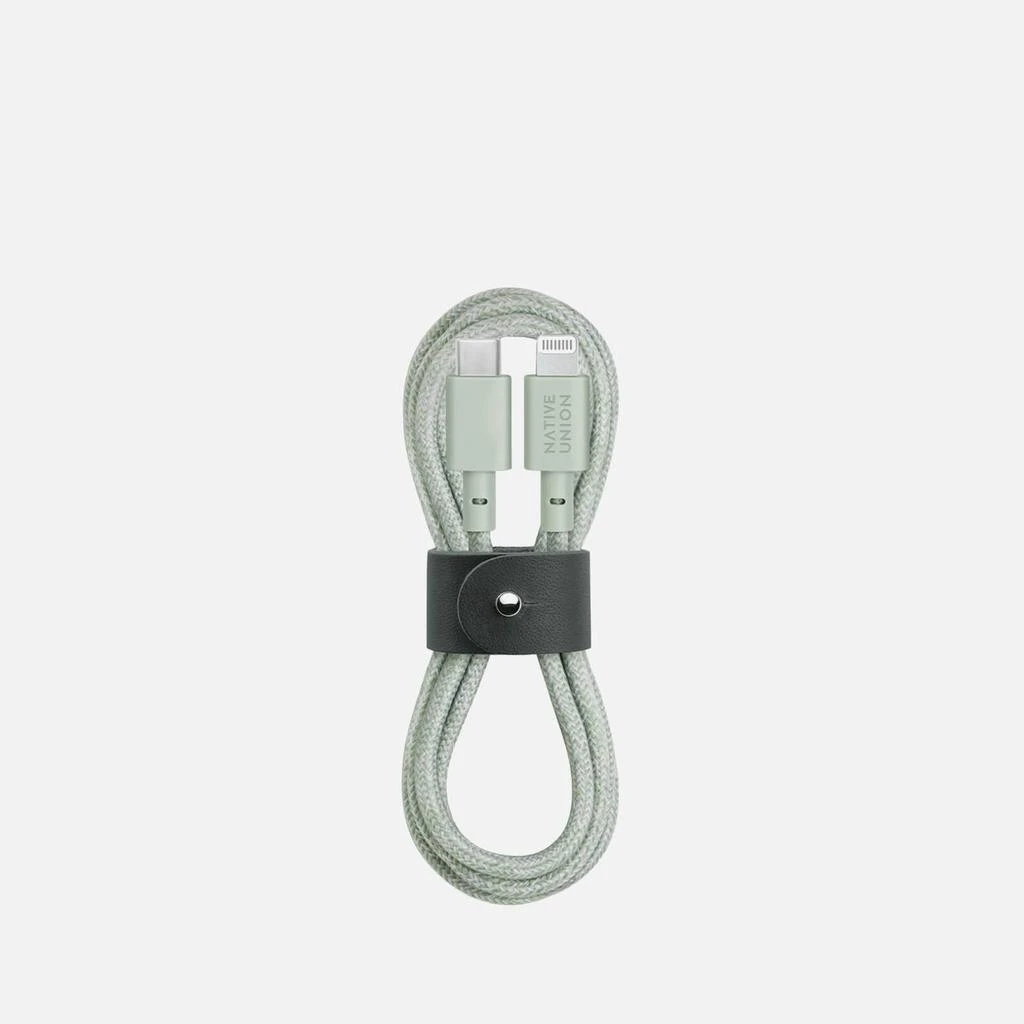 商品Native Union|Native Union Charging Belt Cable 1.2m - USB-C to Lightning - Sage,价格¥191,第1张图片