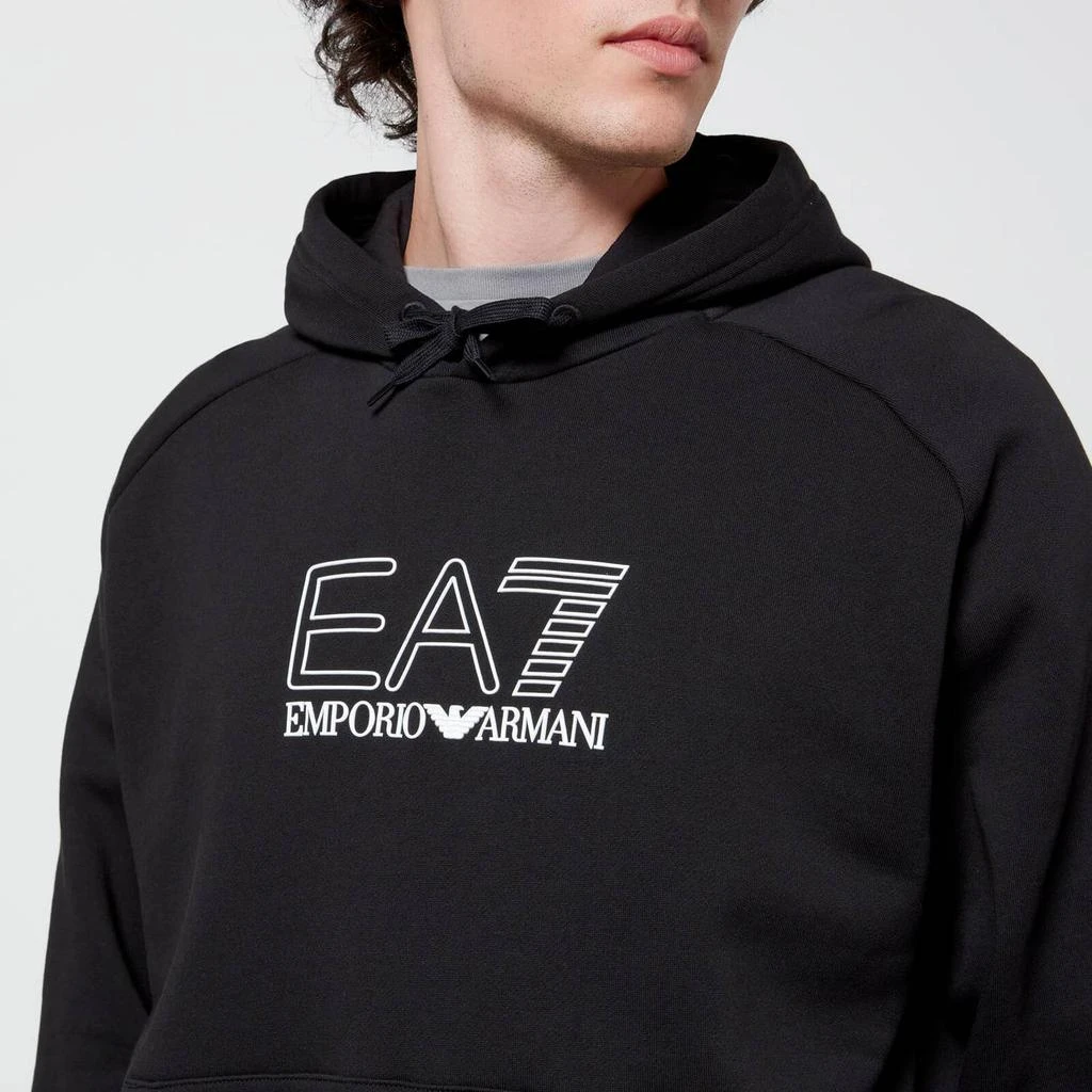 商品EA7|EA7 Men's Visability Fleece Hoodie - Black,价格¥475,第4张图片详细描述