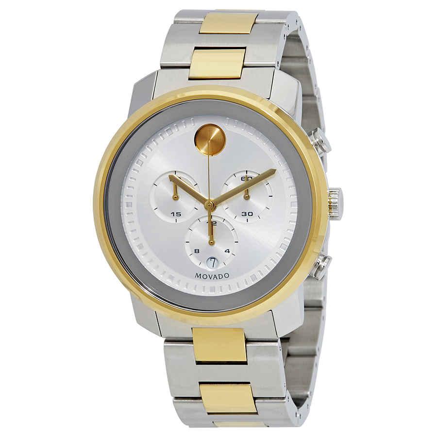 Movado Bold Chronograph Silver Dial Mens Watch 3600432商品第1张图片规格展示