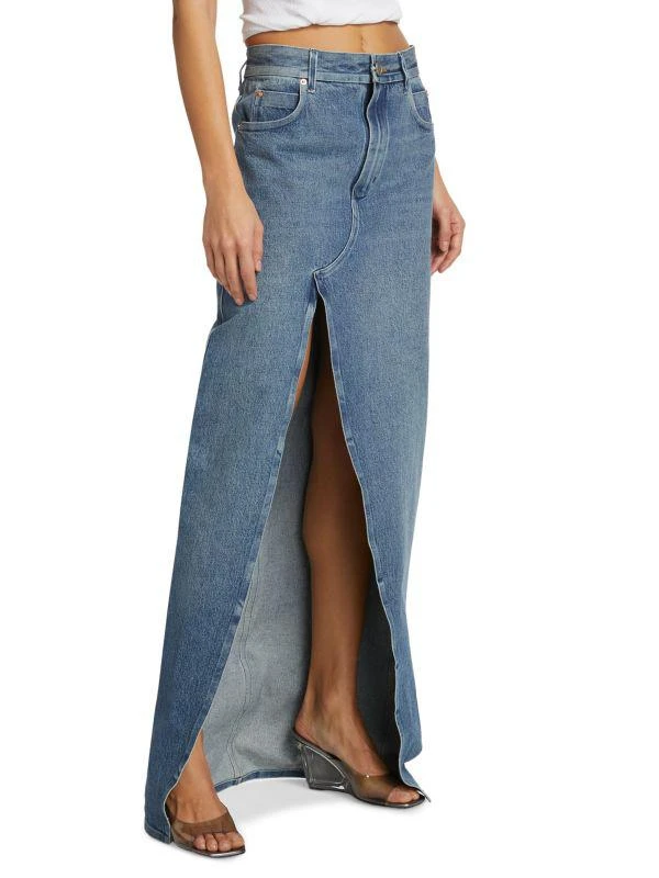 商品Alexander Wang|Bonded-Seams Denim Maxi Skirt,价格¥1606,第3张图片详细描述