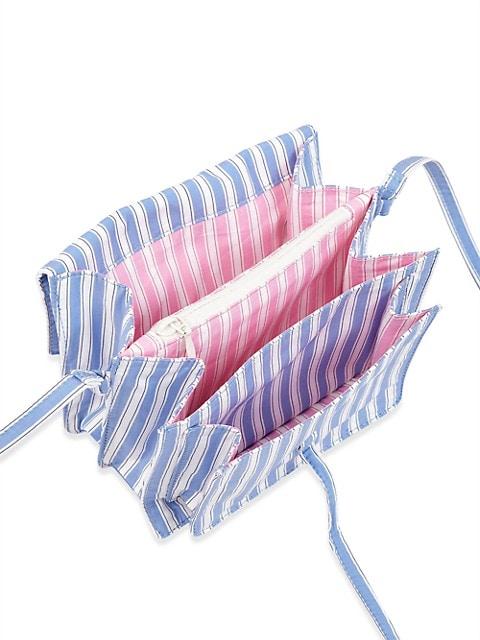 Mini Striped Poplin Accordion Bag商品第2张图片规格展示
