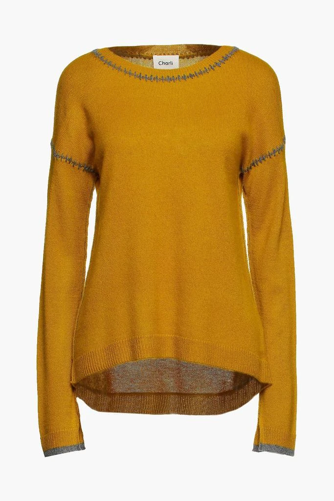 商品CHARLI|Amber whipstitched cashmere sweater,价格¥729,第3张图片详细描述