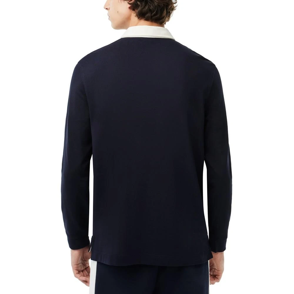 商品Lacoste|Men's Regular-Fit Colorblocked Long-Sleeve Polo,价格¥906,第2张图片详细描述