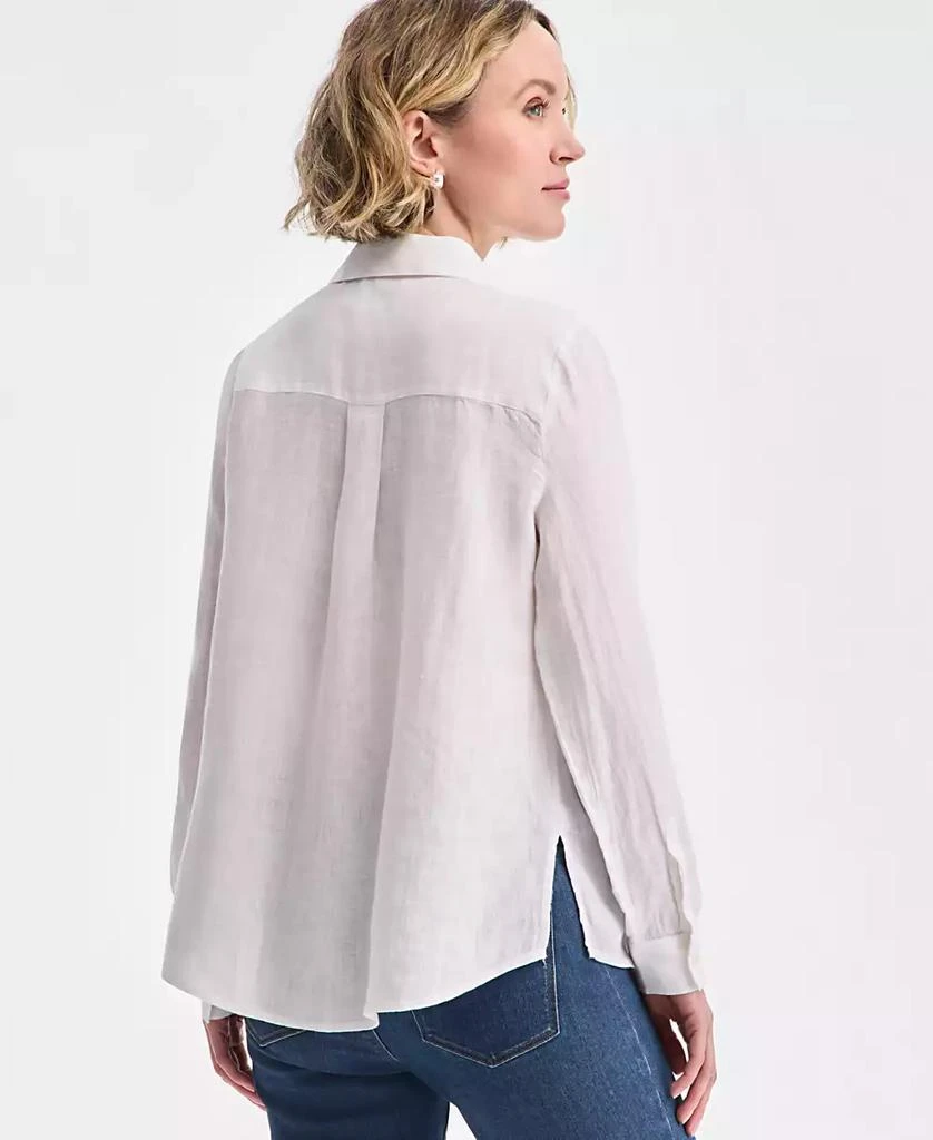 商品Charter Club|Women's 100% Linen Shirt, Created for Macy's,价格¥297,第4张图片详细描述