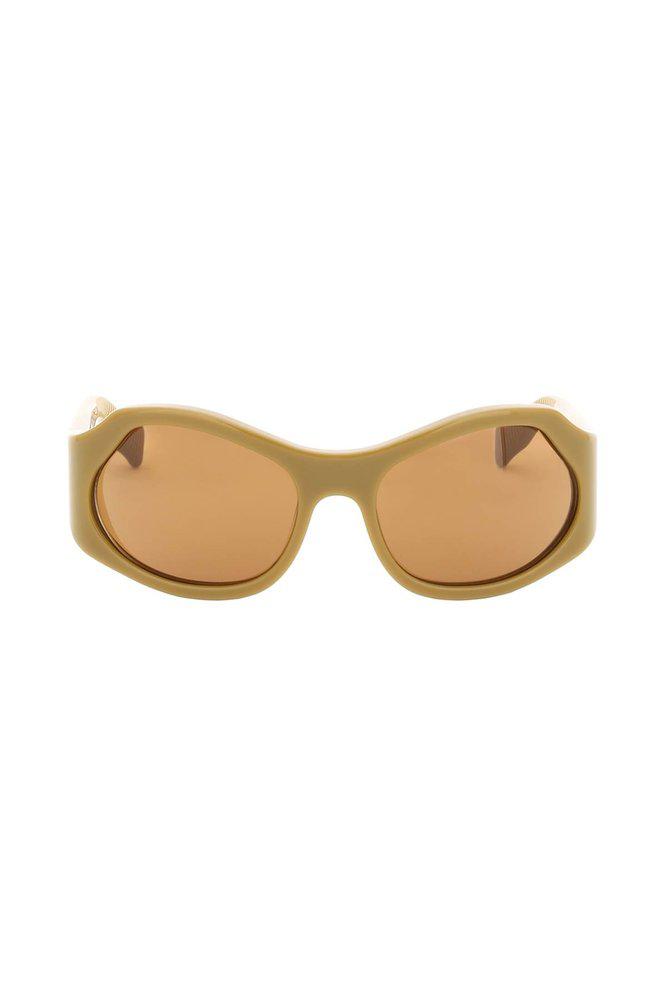 Salvatore Ferragamo Eyewear Oval-Frame Sunglasses商品第1张图片规格展示