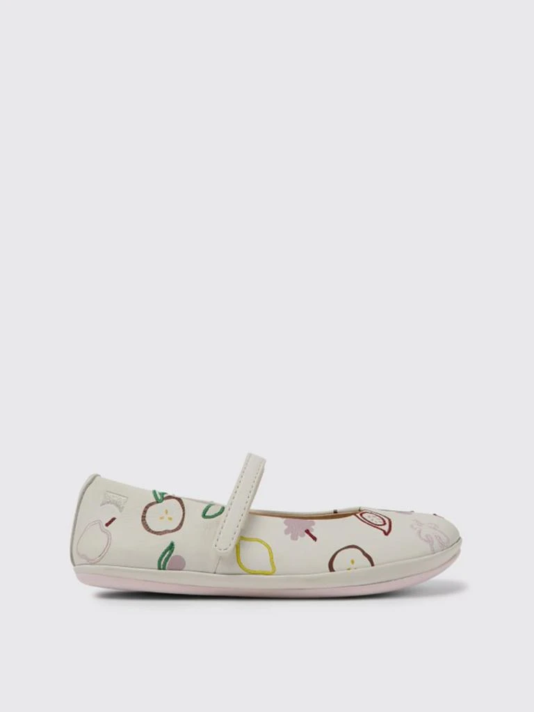 商品Camper|Twins ballet flats in white leather,价格¥533,第1张图片