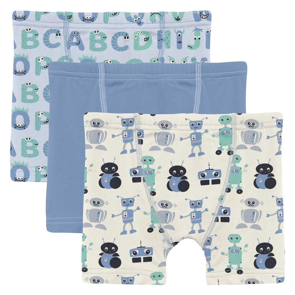 商品KicKee Pants|Print Boxer Brief Set of 3 (Big Kid),价格¥274,第1张图片