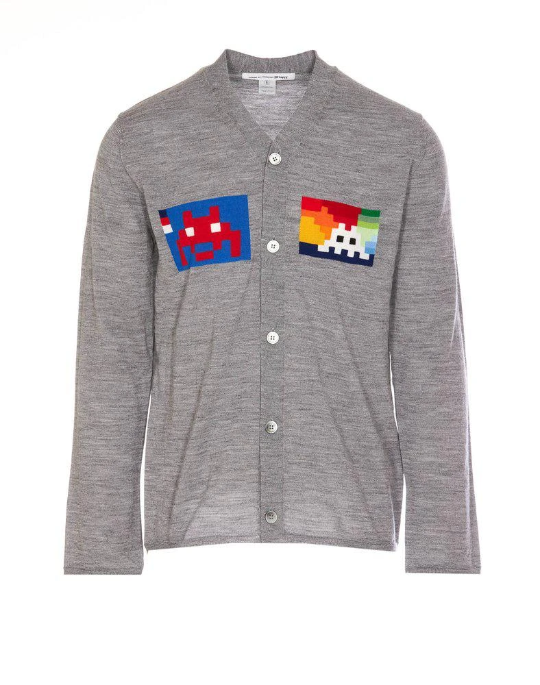 商品Comme des Garcons|Comme des Garçons Graphic Intarsia Buttoned Cardigan,价格¥1324,第1张图片