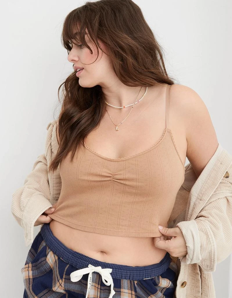 商品Aerie|Aerie Pointelle Bra Top,价格¥106,第1张图片