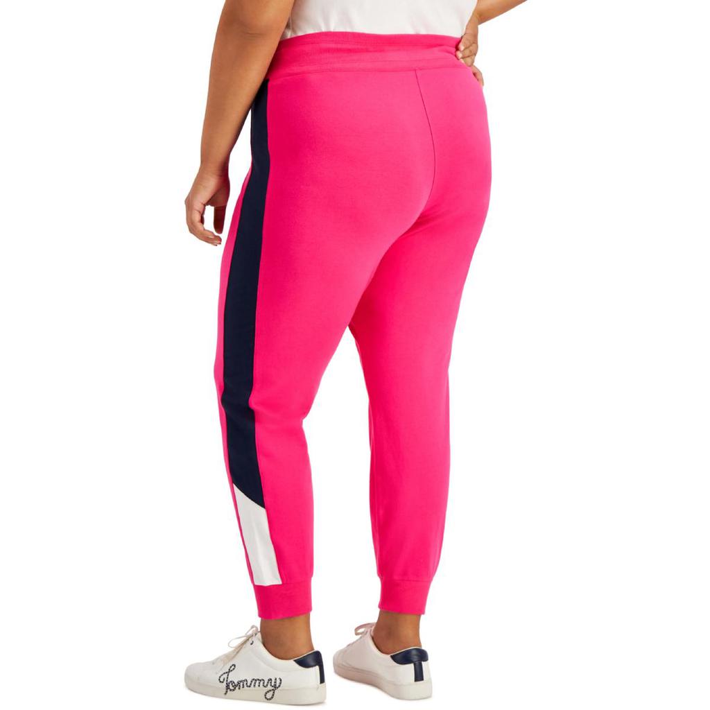Tommy Hilfiger Sport Womens Plus Colorblock Stripe Jogger Pants商品第4张图片规格展示