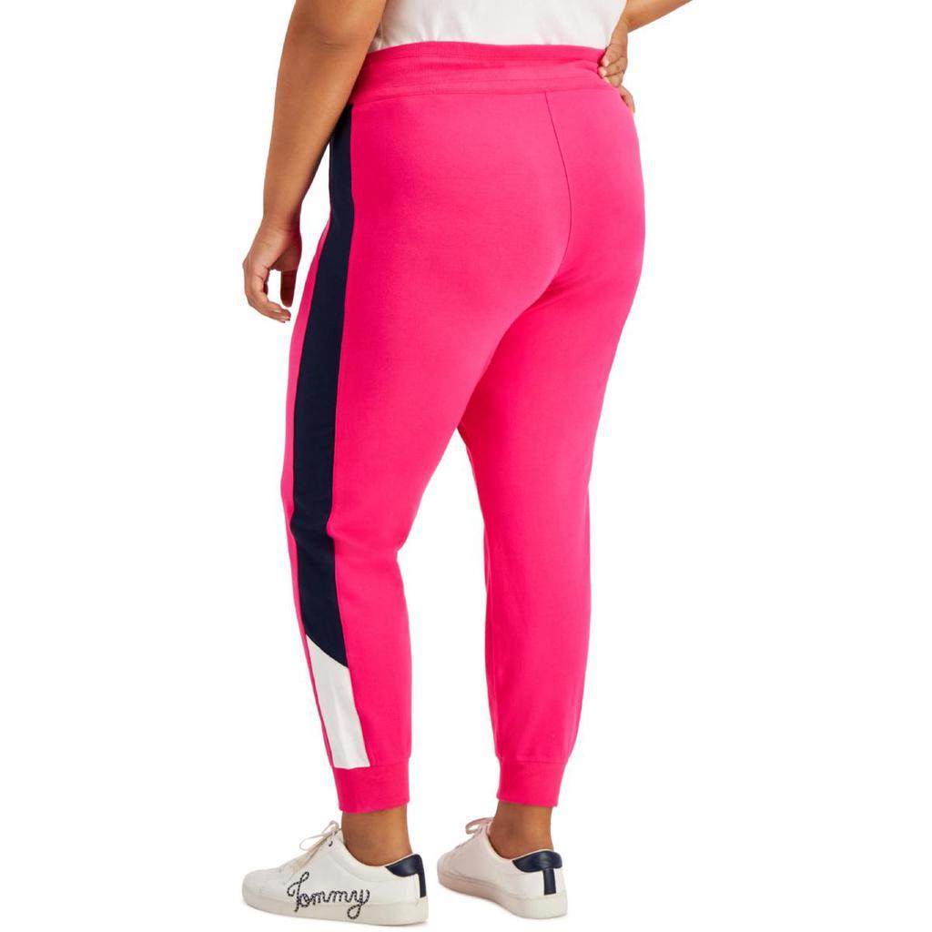 商品Tommy Hilfiger|Tommy Hilfiger Sport Womens Plus Colorblock Stripe Jogger Pants,价格¥80-¥209,第6张图片详细描述