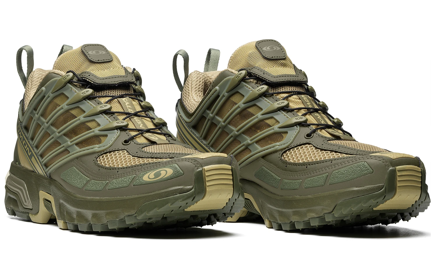 商品[国内直发] Salomon|萨洛蒙 ACS Pro Advanced advanced 透气舒适时尚潮流 网布减震防滑耐磨 低帮 休闲跑步鞋 男女同款 灰绿色,价格¥1329,第4张图片详细描述