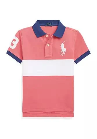 商品Ralph Lauren|Lauren Childrenswear Toddler Boys Big Pony Cotton Mesh Polo Shirt,价格¥165,第1张图片
