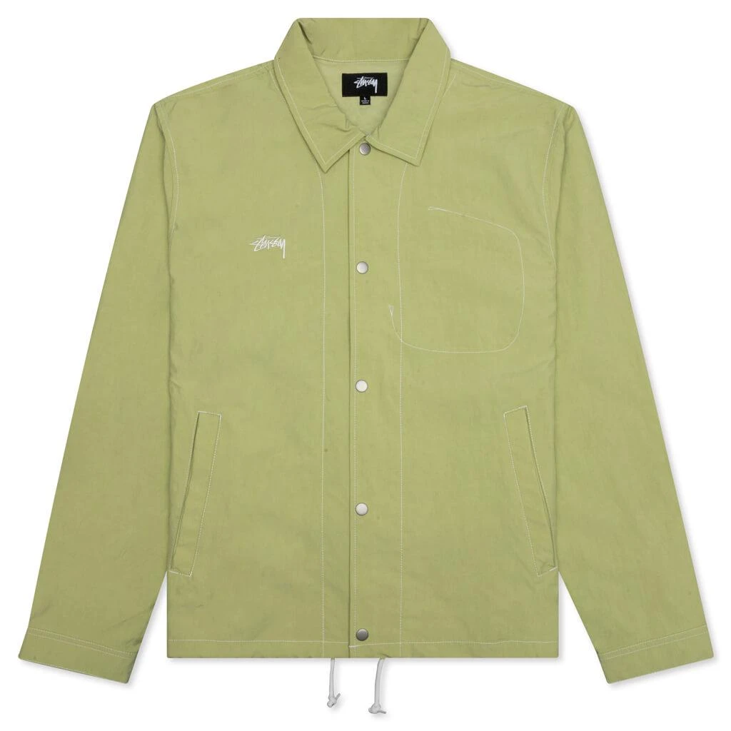 商品STUSSY|Stussy Nylon Folsom Jacket - Faded Lime,价格¥572,第1张图片