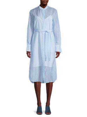 商品Equipment|Christabella Striped Shirtdress,价格¥645,第1张图片