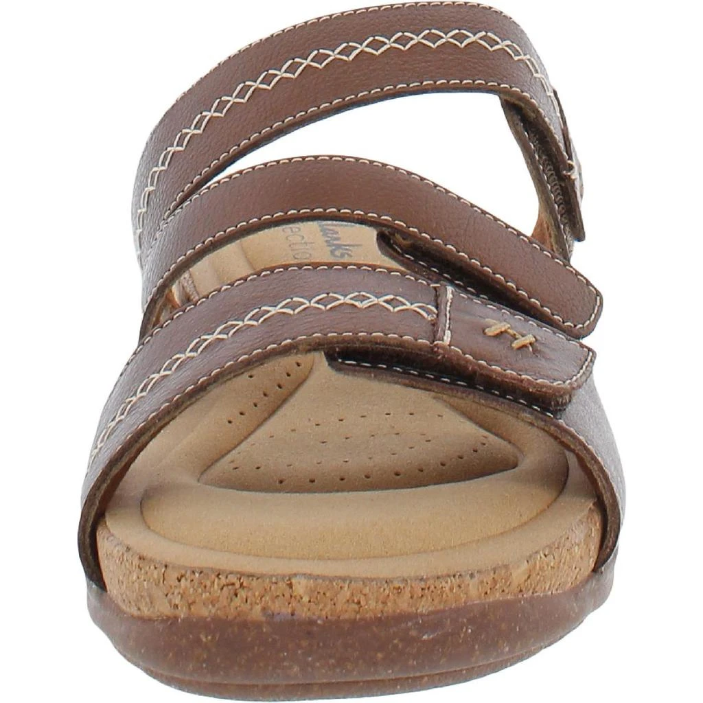 商品Clarks|Clarks Womens Roseville Bay Dressy Leather Slide Sandals,价格¥261,第2张图片详细描述