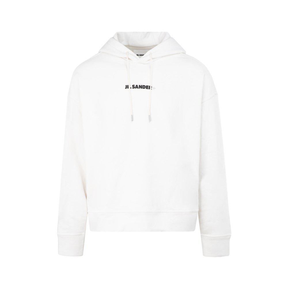 Jil Sander+ Logo Printed Drawstring Hoodie商品第1张图片规格展示