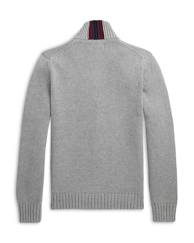 商品Ralph Lauren|Boys' Cotton Full Zip Sweater - Little Kid, Big Kid,价格¥596,第2张图片详细描述