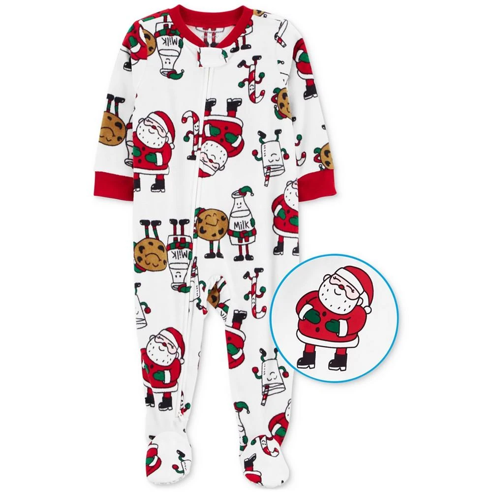 商品Carter's|Baby One Piece Santa Cookies Fleece Footed Pajama,价格¥81,第2张图片详细描述