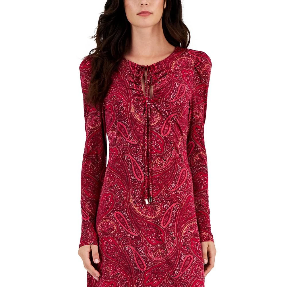 商品RACHEL Rachel Roy|Women's Paisley Keyhole Mini Dress,价格¥386,第4张图片详细描述