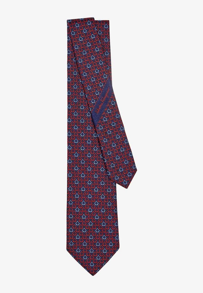 商品Salvatore Ferragamo|Gancini Jacquard Silk Tie,价格¥1613,第2张图片详细描述