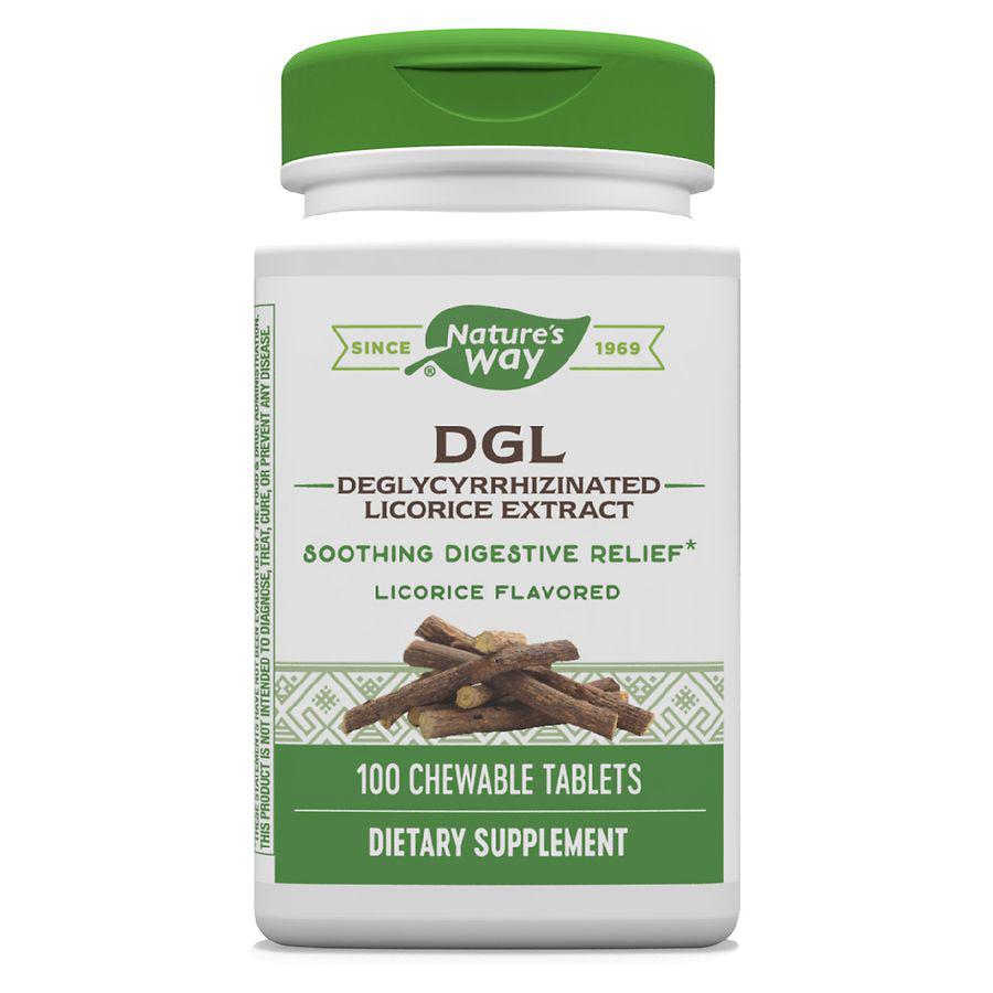 DGL Deglycyrrhizinated Licorice Digestive Relief Chewables商品第1张图片规格展示