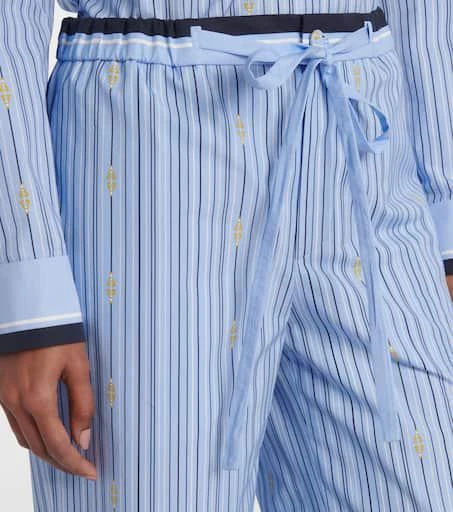 商品Gucci|Horsebit striped cotton palazzo pants,价格¥14255,第4张图片详细描述
