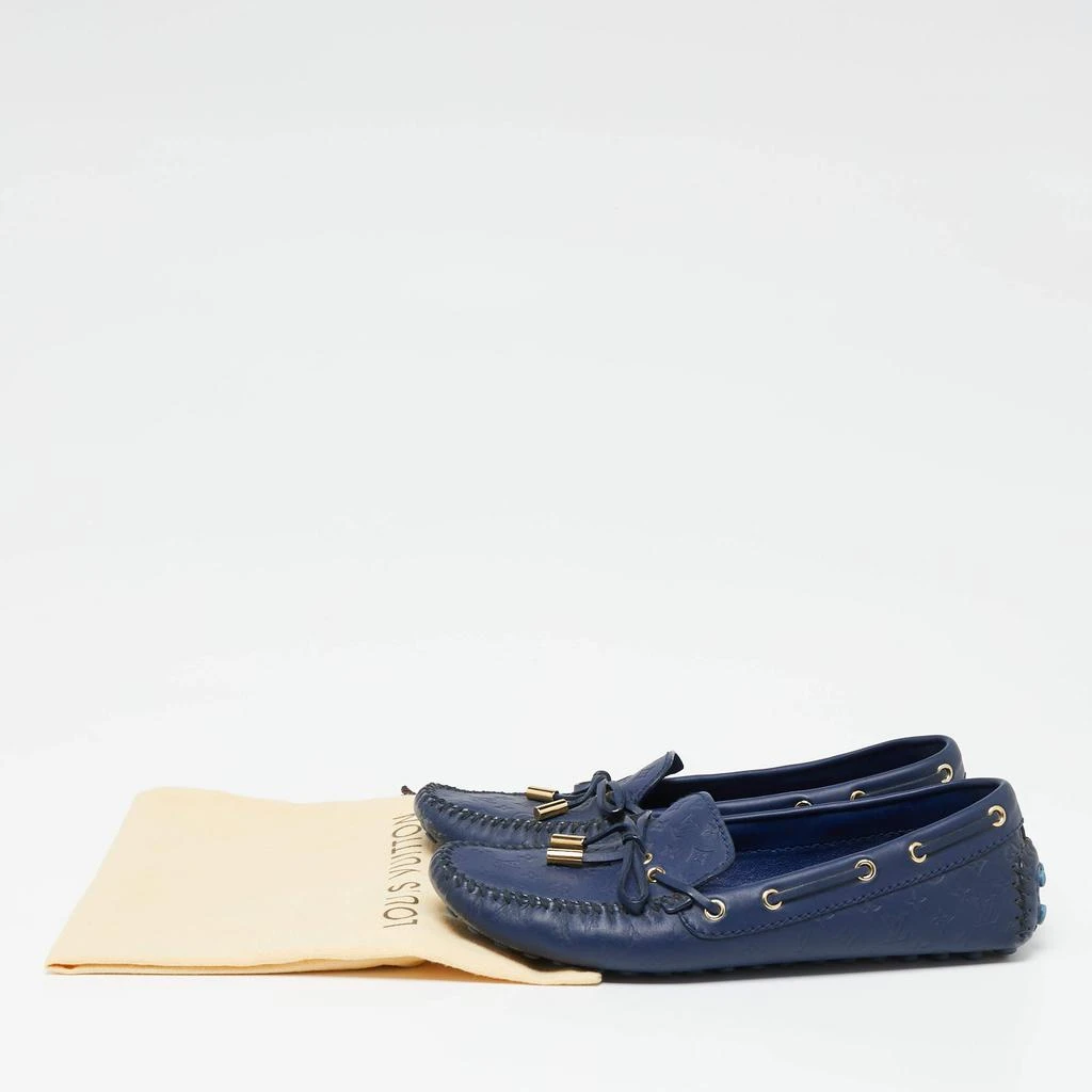 Louis Vuitton Blue Leather Gloria Loafers Size 38 商品
