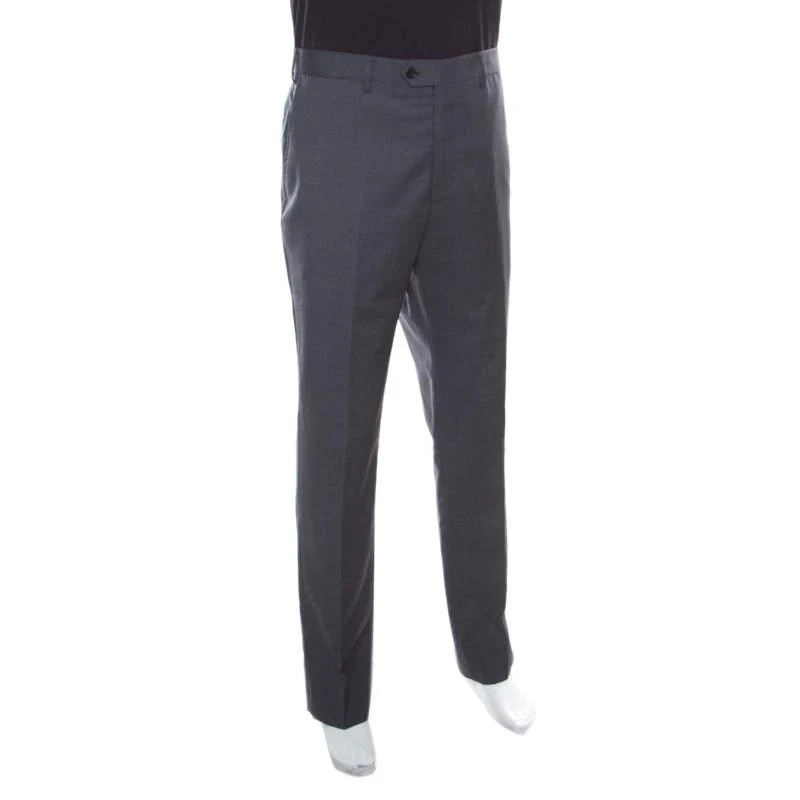 商品[二手商品] Armani|Armani Collezioni Grey Wool Tailored Trousers 4XL,价格¥886,第2张图片详细描述