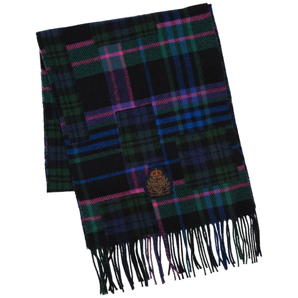 商品Ralph Lauren|Wool Plaid Patchwork Wrap Scarf with Crest Patch,价格¥706,第2张图片详细描述