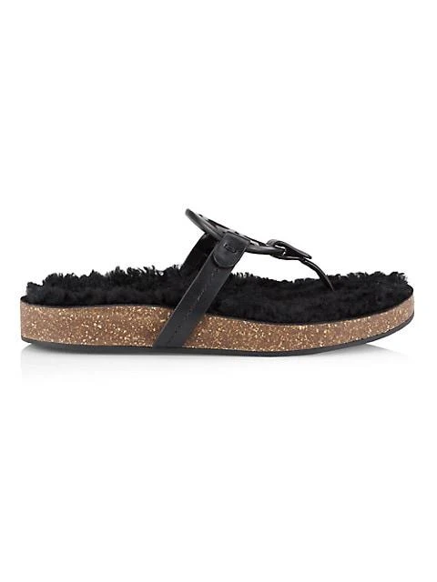 商品Tory Burch|Miller Cloud Shearling Sandals,价格¥1007,第1张图片