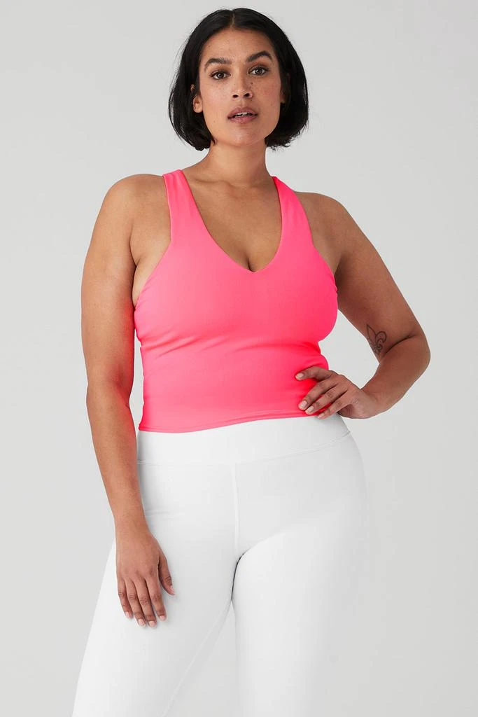 Airbrush Real Bra Tank - Fluorescent Pink Coral 商品