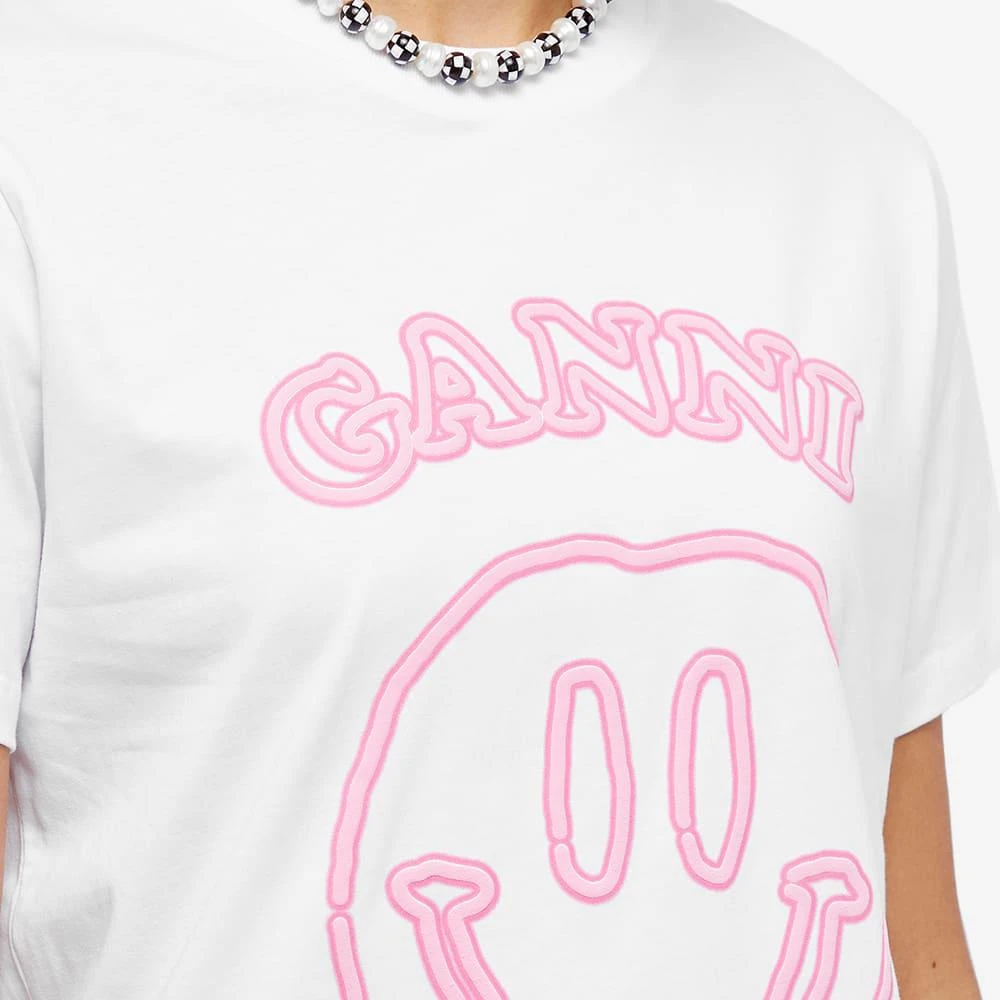 商品Ganni|GANNI Smile Print T-Shirt,价格¥568,第5张图片详细描述