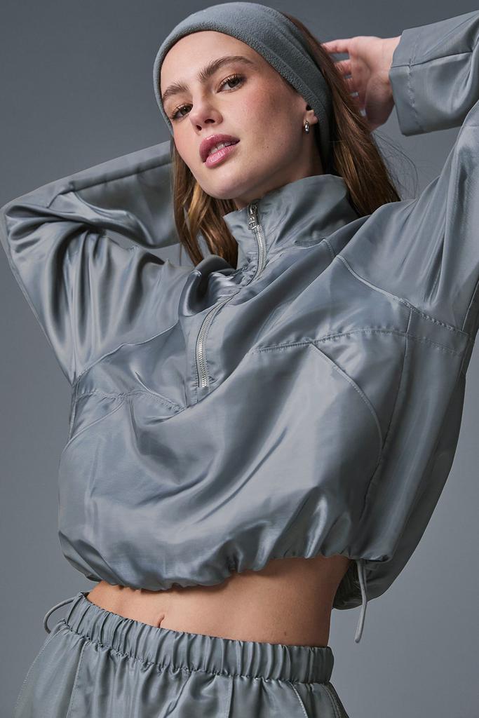 alo クロップド スウェイ クルーネック プルオーバー　グレー　XXS Alo Cropped Afterglow Pullover - Steel Grey - Hoodies - Compare