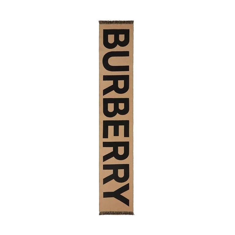 商品Burberry|BURBERRY经典款 男女通用徽标羊毛提花围巾,价格¥4806,第3张图片详细描述