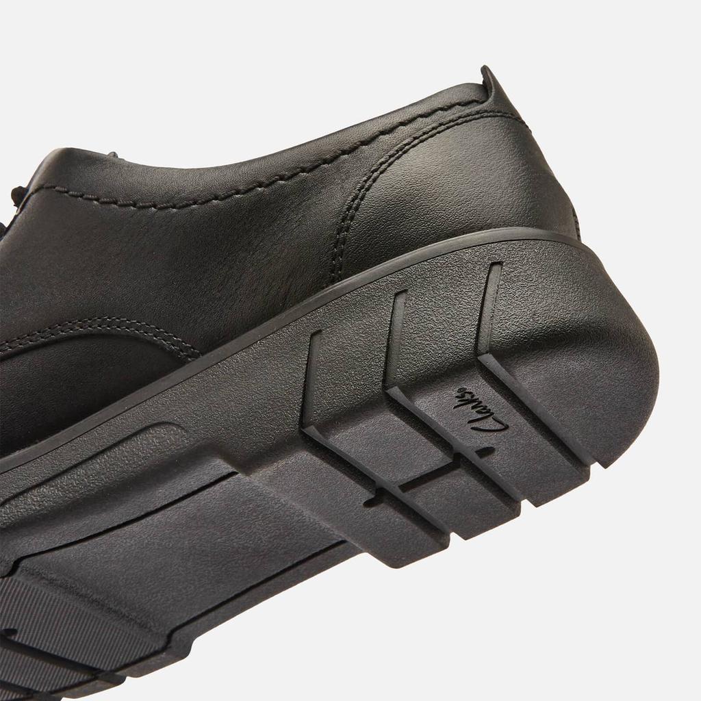 商品Clarks|Clarks Branch Lace Youth School Shoes - Black Leather,价格¥457,第6张图片详细描述