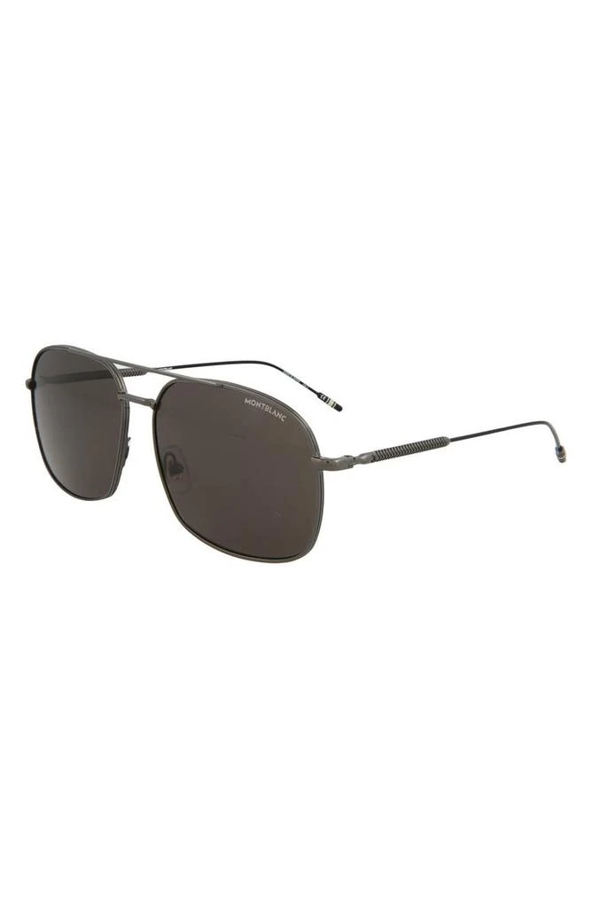 商品MontBlanc|61mm Navigator Sunglasses,价格¥1143,第2张图片详细描述