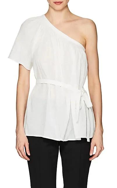 商品Helmut Lang|Cotton Belted One-Shoulder Top,价格¥586,第1张图片